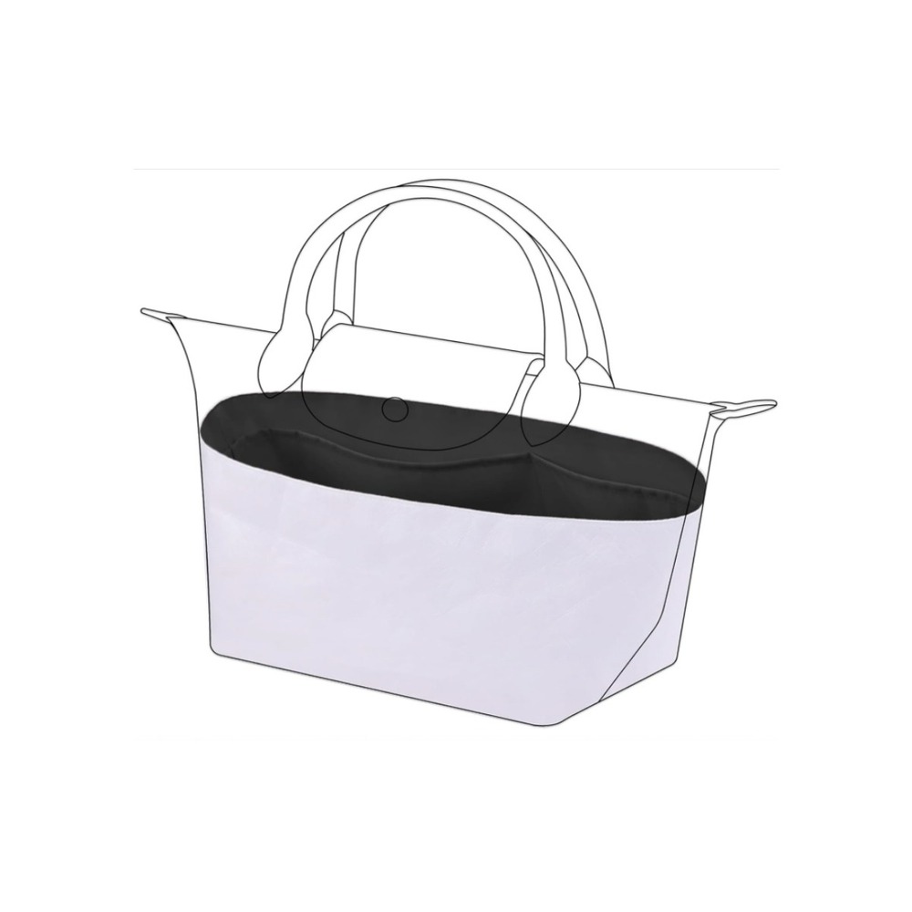 Purse Organizer Insert for Longchamp Le Pliage Energy XS Black Silk DuPont Paper